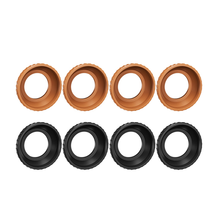 Propeller Motorbeschermers - 4 Oranje Kapjes en 4 Zwarte Kapjes - DJI Avata 2