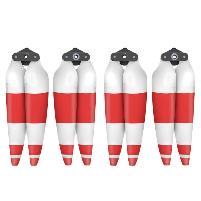 Low Noise Propellers - 4 Paar - DJI Air 3/3S - Rood en Wit