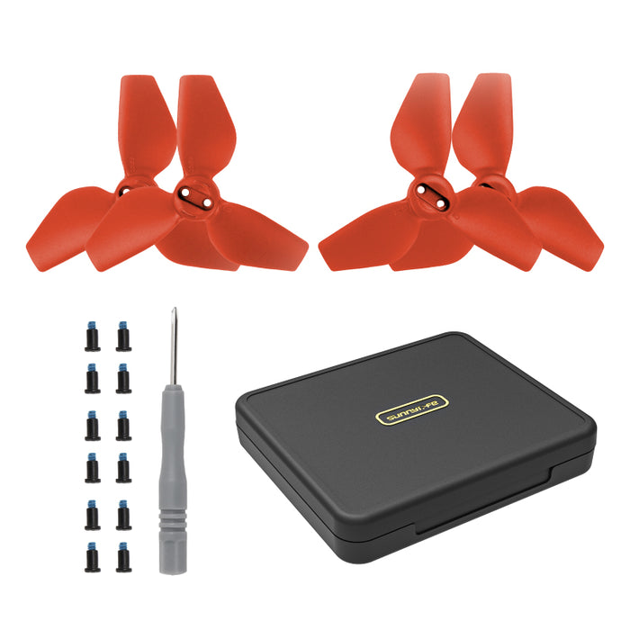 Propellers en Propellerbox Combo - 4 paar - DJI Neo - Rood