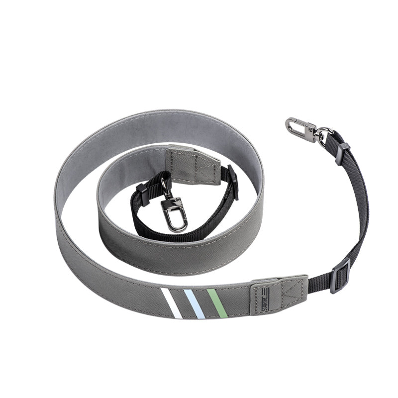 Lanyard - Grijs met Groene Strepen - Universeel voor Controllers met Bevestigingspunten