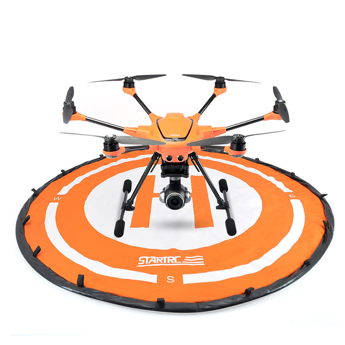 Drone Landingpad Helipad - 95cm - Opvouwbaar - Oranje/Wit
