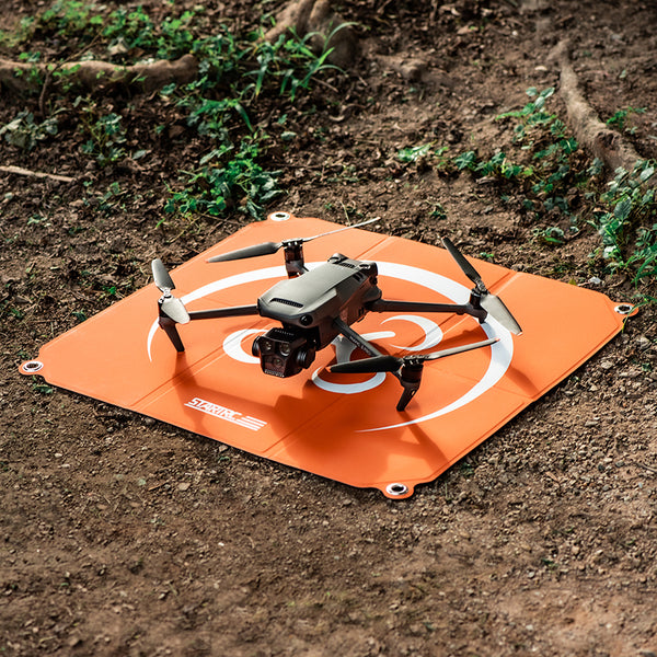 Drone Landingpad Helipad - 55cm - Opvouwbaar - Oranje/Grijs
