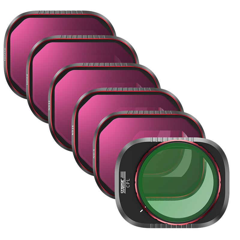 Filterset 6 Stuks - CPL/ND8/ND16/ND32/ND64/ND256 - DJI Mini 4 Pro
