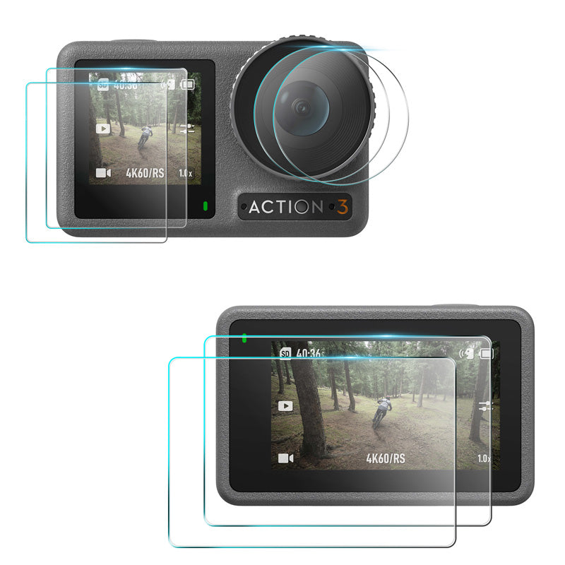 Beschermplaatjes - DJI Osmo Action 3 - 2 Stuks