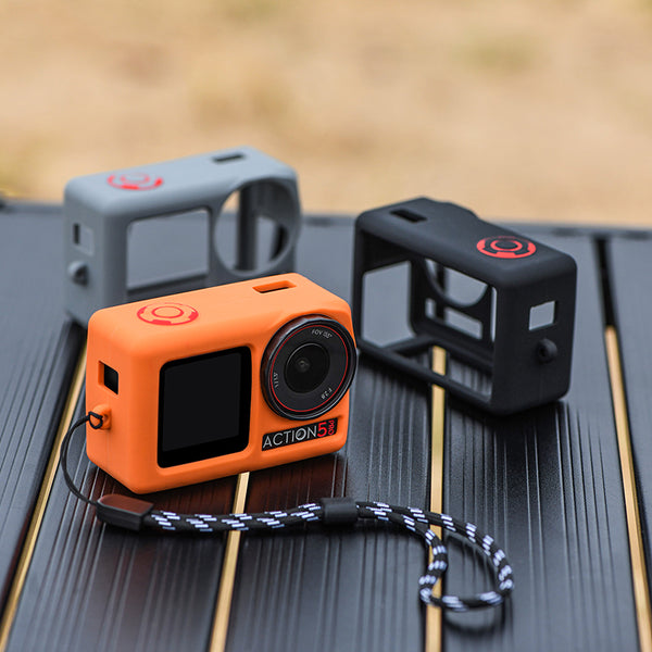 Siliconen Hoes Beschermset - DJI Action 5 Pro - Grijs