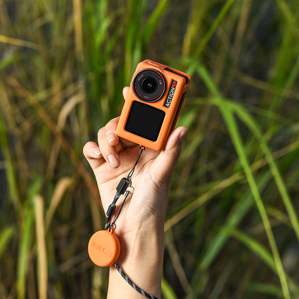 Siliconen Hoes Beschermset - DJI Action 5 Pro - Oranje