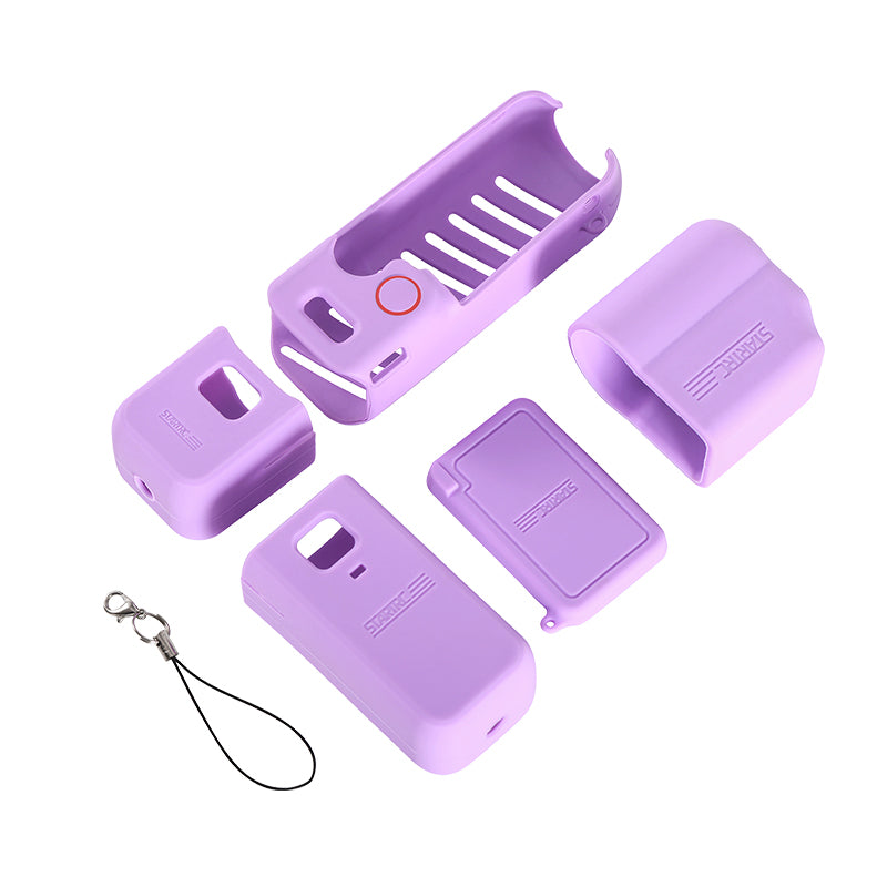 6-in-1 Siliconen Hoes - DJI Pocket 3 - Paars