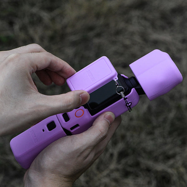 6-in-1 Siliconen Hoes - DJI Pocket 3 - Paars