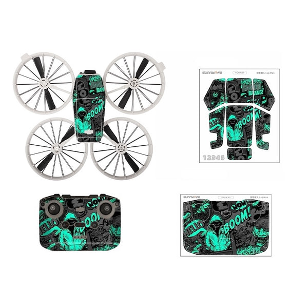 Stickerset - Cap Man - DJI Flip met RC-N3 Controller