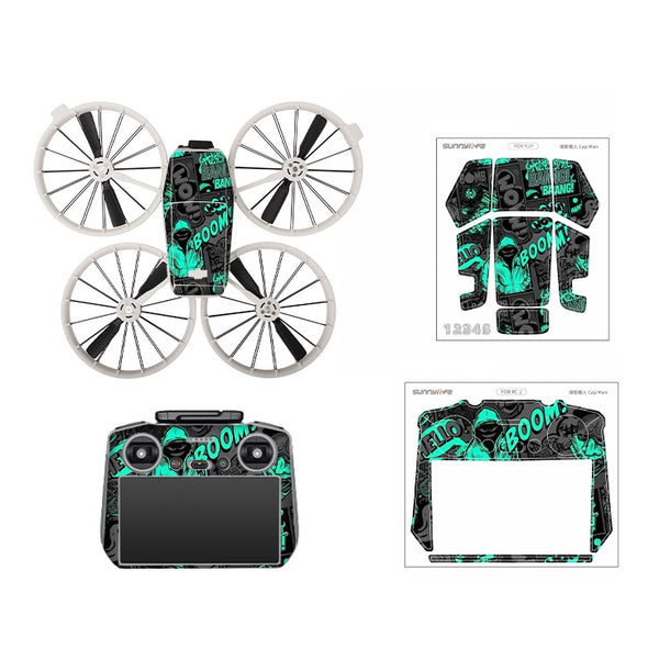 Stickerset - Cap Man - DJI Flip met RC 2 Controller