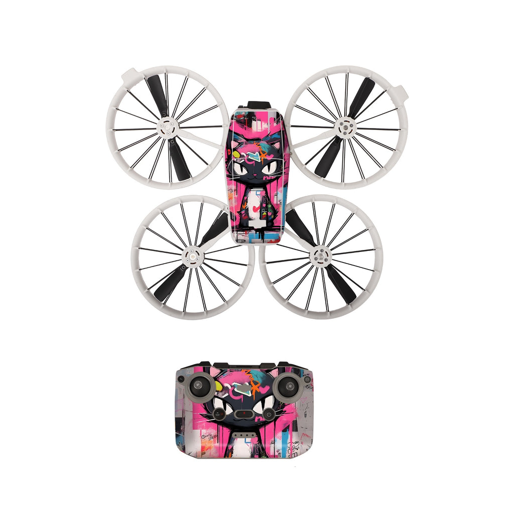 Stickerset - Cool Kitty - DJI Flip met RC-N3 Controller