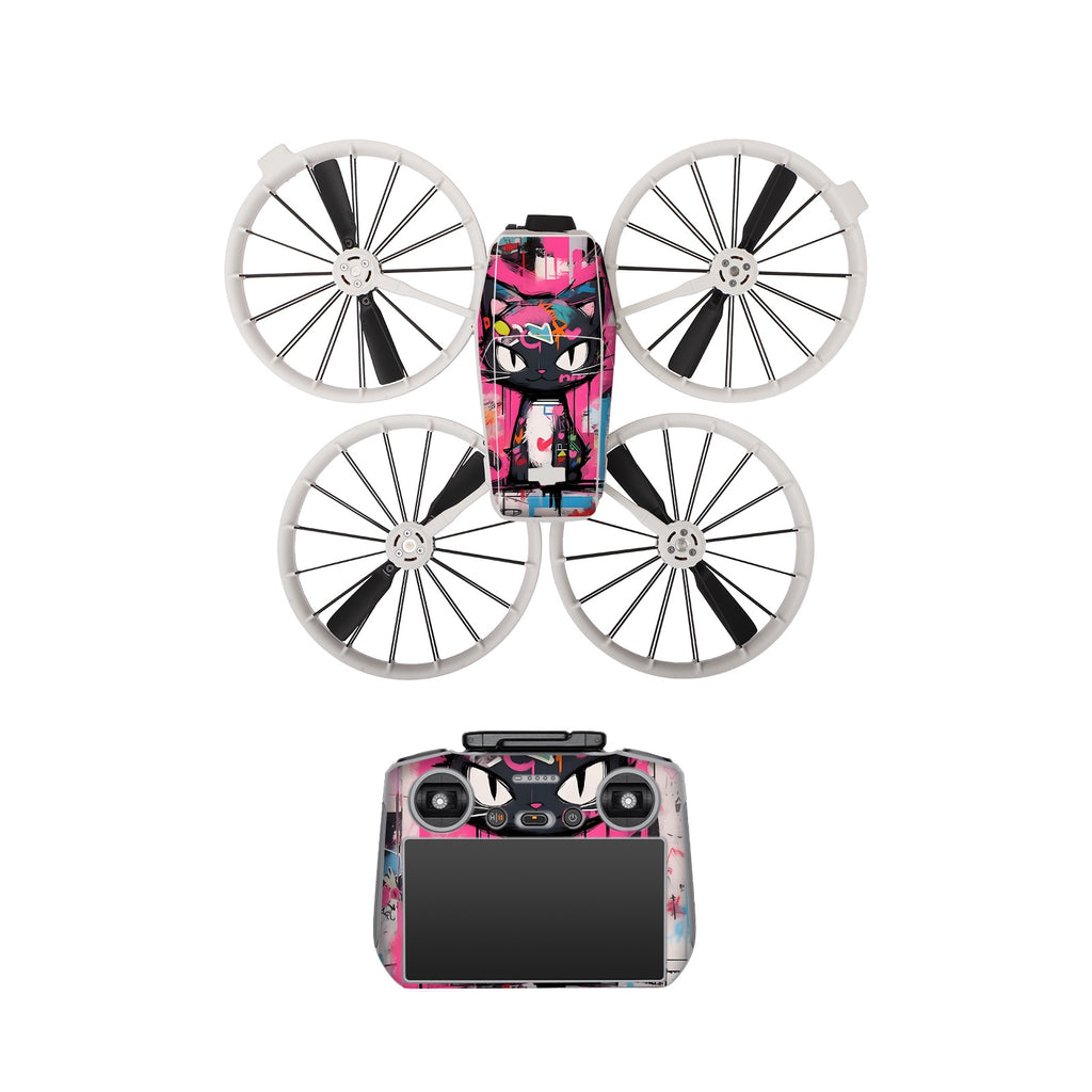 Stickerset - Cool Kitty - DJI Flip met RC 2 Controller