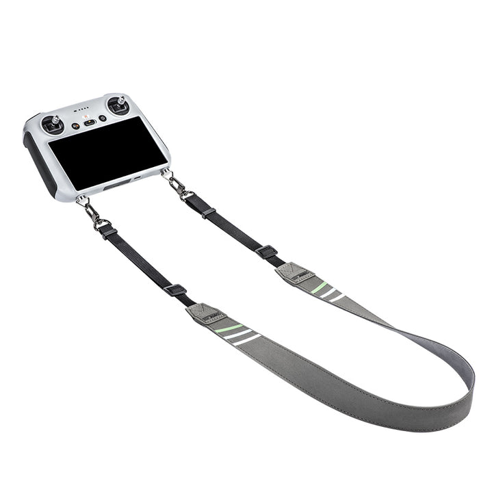 Lanyard - Grijs met Groene Strepen - Universeel voor Controllers met Bevestigingspunten