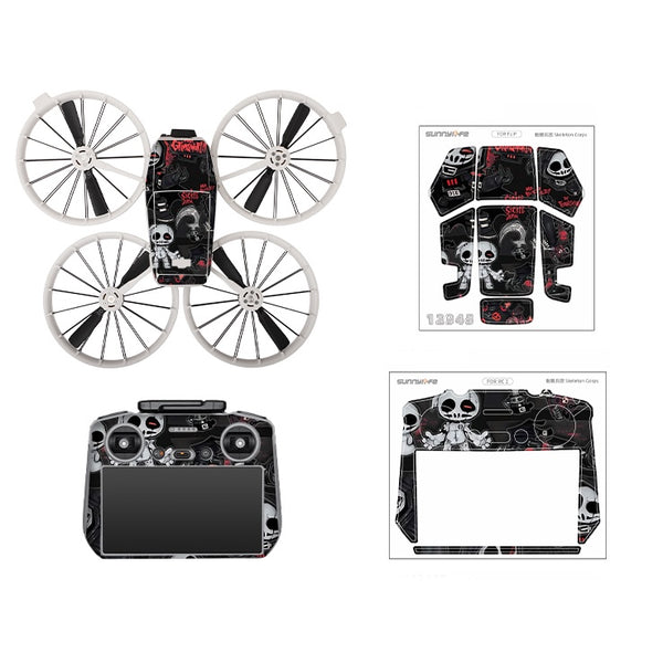 Stickerset - Skeleton Corps - DJI Flip met RC 2 Controller