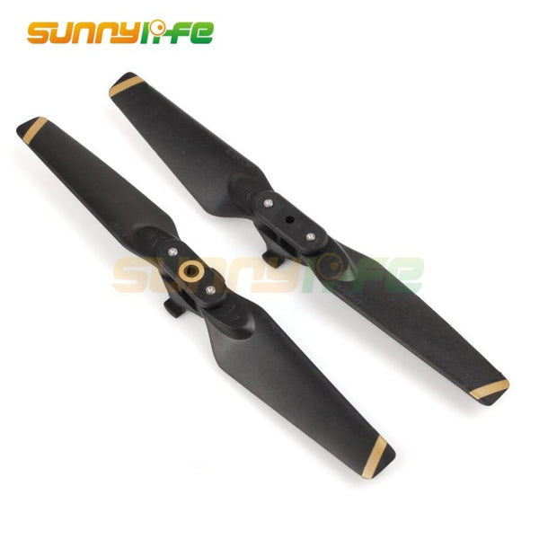 Propellers - 2 Paar - DJI Spark - Zwart met Gouden Punt
