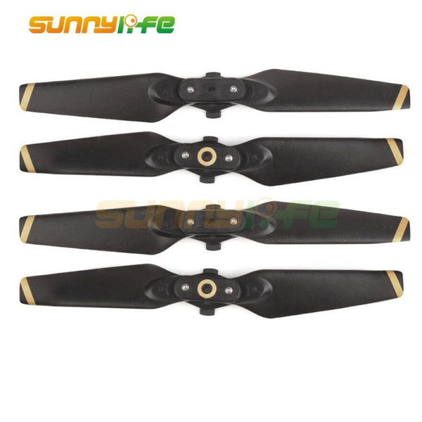 Propellers - 4 Paar - DJI Spark - Zwart met Gouden Punt