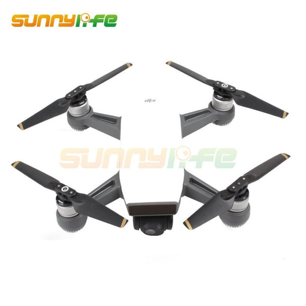 Propellers - 4 Paar - DJI Spark - Zwart met Gouden Punt