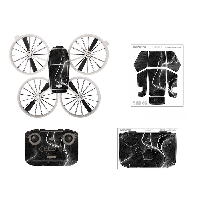 Stickerset - Invisble Realm - DJI Flip met RC-N3 Controller