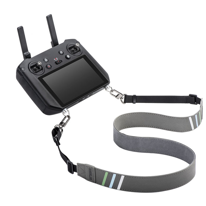 Lanyard - Grijs met Groene Strepen - Universeel voor Controllers met Bevestigingspunten