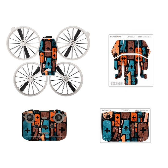 Stickerset - Numbers Game - DJI Flip met RC-N3 Controller