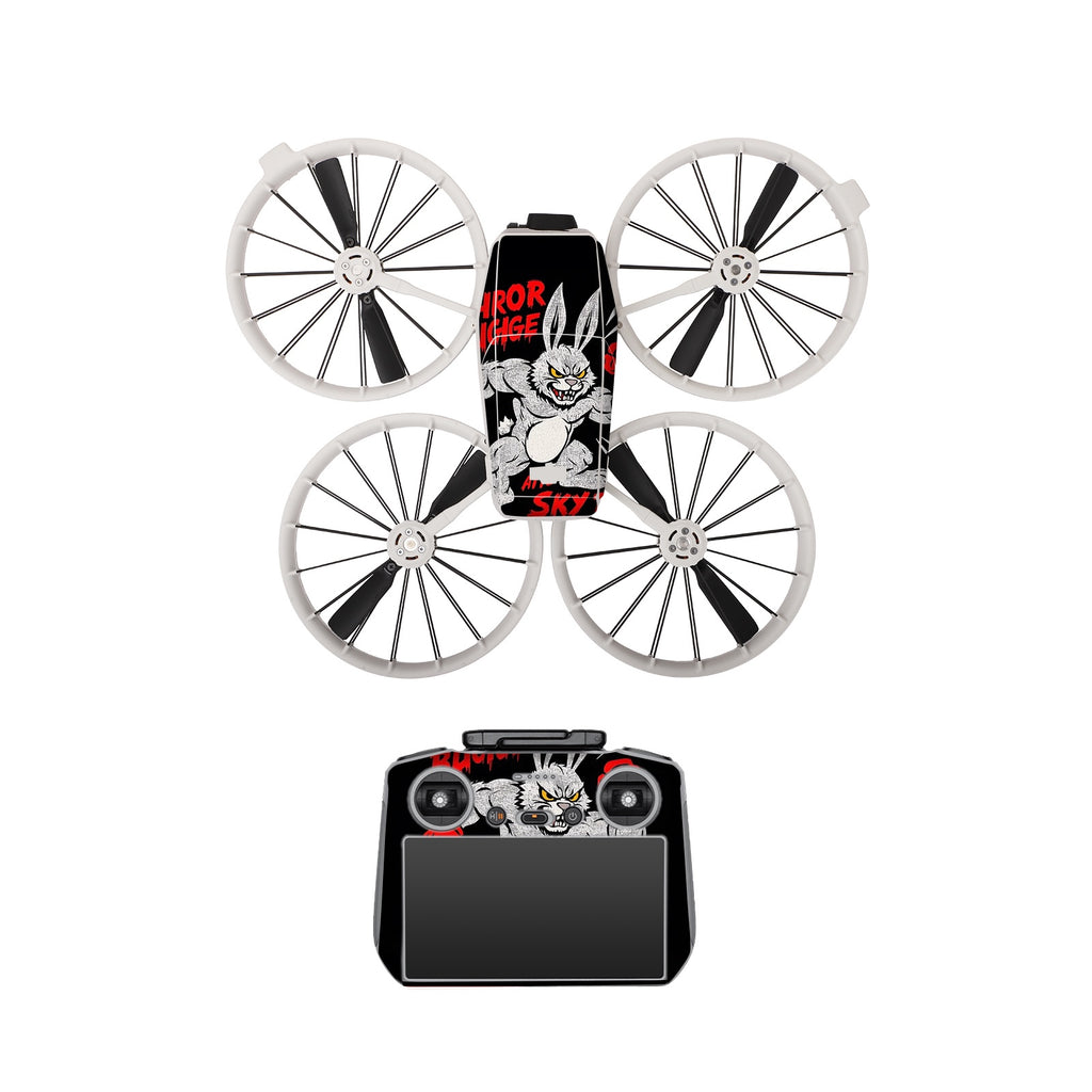 Stickerset - Muscle Rabbit - DJI Flip met RC 2 Controller