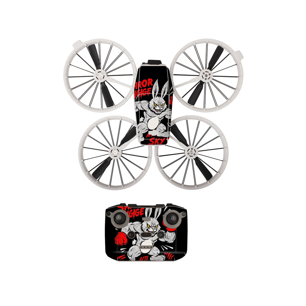 Stickerset - Muscle Rabbit - DJI Flip met RC-N3 Controller