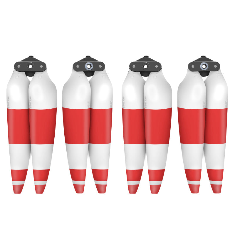 Low Noise Propellers - 4 Paar - DJI Air 3/3S - Rood en Wit