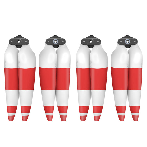 Low Noise Propellers - 4 Paar - DJI Air 3/3S - Rood en Wit