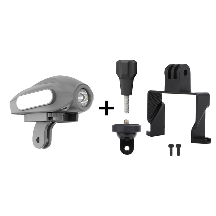 Adapter met Verlichting - voor DJI Avata - Ook te gebruiken met ACTION 2/ Insta360 GO 2/1