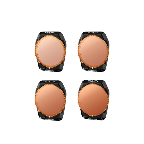 Sunnylife Filterset 4 Stuks - Aanpasbaar - ND8PL/ND16PL/ND32PL/ND64PL - DJI Air 3S