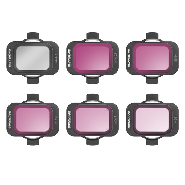Sunnylife Filterset 6 Stuks - MCUV/ND8/ND16/ND32/ND64/ND128 - DJI Avata 2