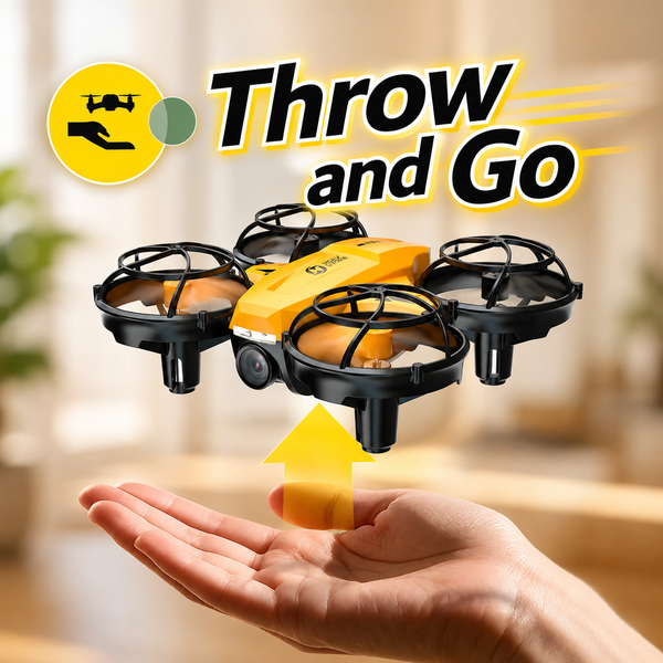 HS420 Mini Drone met Camera 1080P - Geel