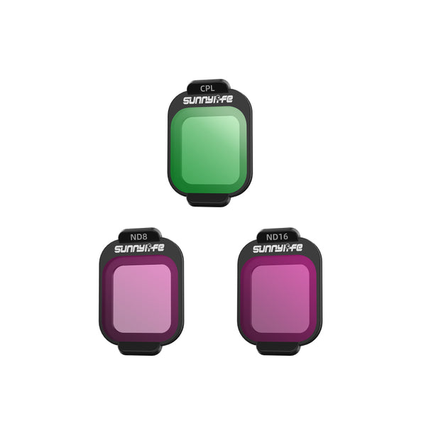 Sunnylife Filterset 3 Stuks - CPL/ND8/ND16 - DJI Flip