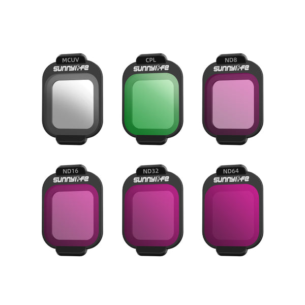 Sunnylife Filterset 6 Stuks - MCUV/CPL/ND8/ND16/ND32/ND64 - DJI Flip