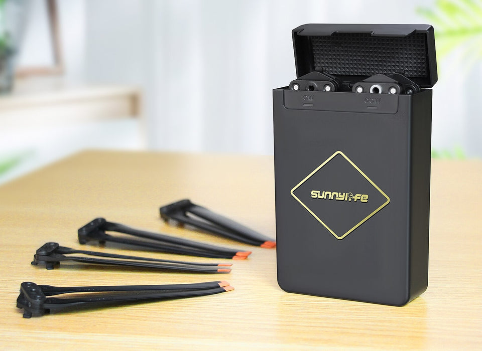 Propellers en Propellerbox Combo - 4 paar - DJI Mavic 3/3 Classic/3 Pro - Zilveren Punt