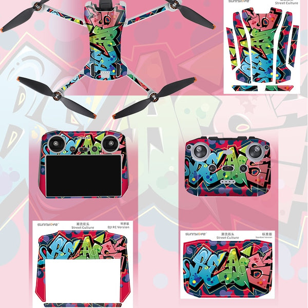 Stickerset - Street Culture - voor DJI Mini 3 - DJI RC-N1