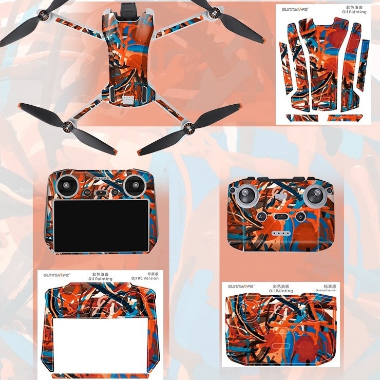 Stickerset - Oil Painting - voor DJI Mini 3 - DJI RC-N1