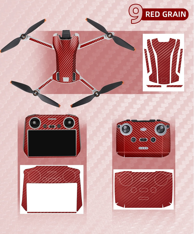 Stickerset - Red Grain - voor DJI Mini 3 - DJI RC