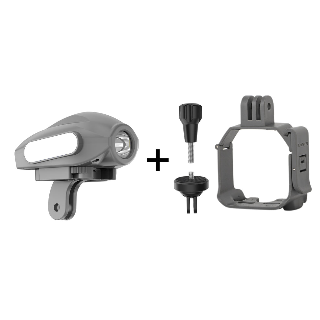 Adapter en Verlichting - Voor DJI Mini 4 Pro - Te gebruiken met Action 4/GoPro 12/Insta360 GO 3