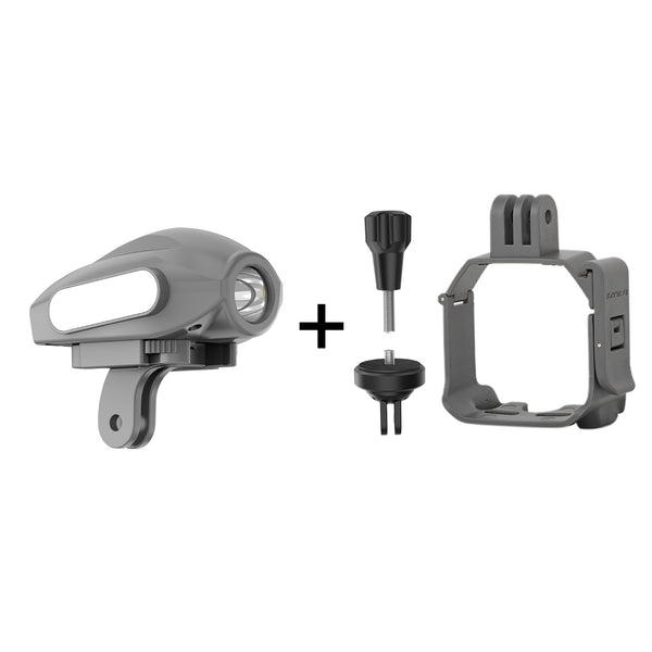 Adapter en Verlichting - Voor DJI Mini 4 Pro - Te gebruiken met Action 4/GoPro 12/Insta360 GO 3