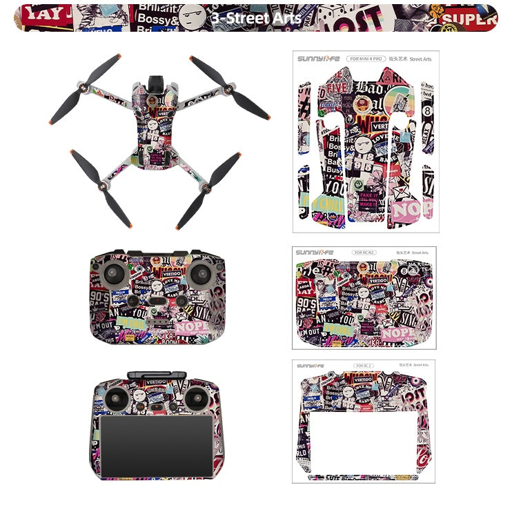 Stickers - Street Arts - voor DJI Mini 4 Pro - RC 2