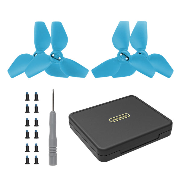 Propellers en Propellerbox Combo - 4 paar - DJI Neo - Blauw