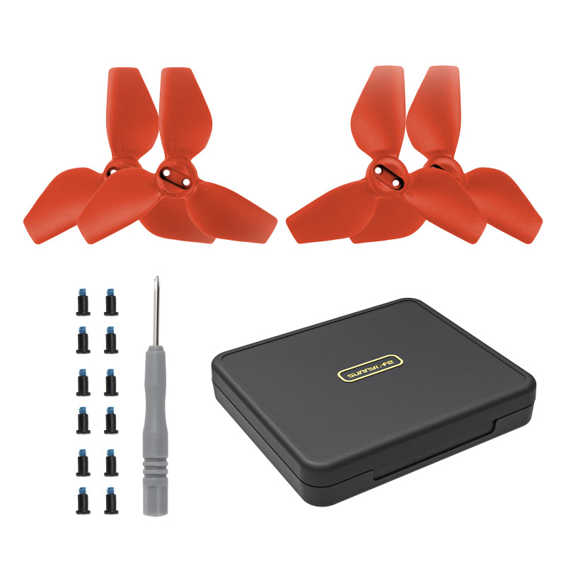 Propellers en Propellerbox Combo - 4 paar - DJI Neo - Rood