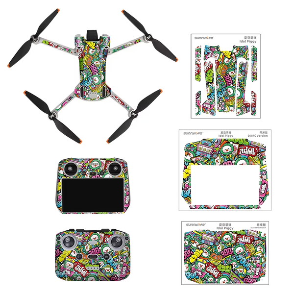 Stickerset - Idol Piggy - Mini 3 Pro en RC Controller
