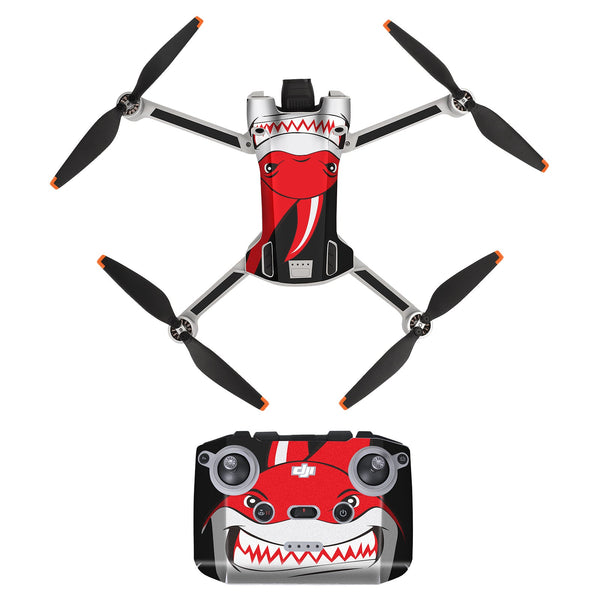 Stickerset - Red Shark - Mini 3 Pro en RC-N1 Controller