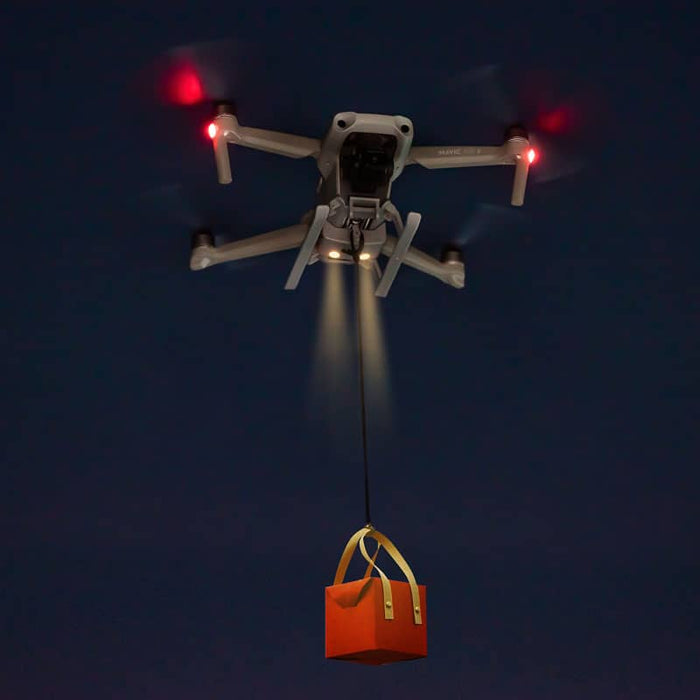 Airdrop Air 2 verlicht 's nachts
