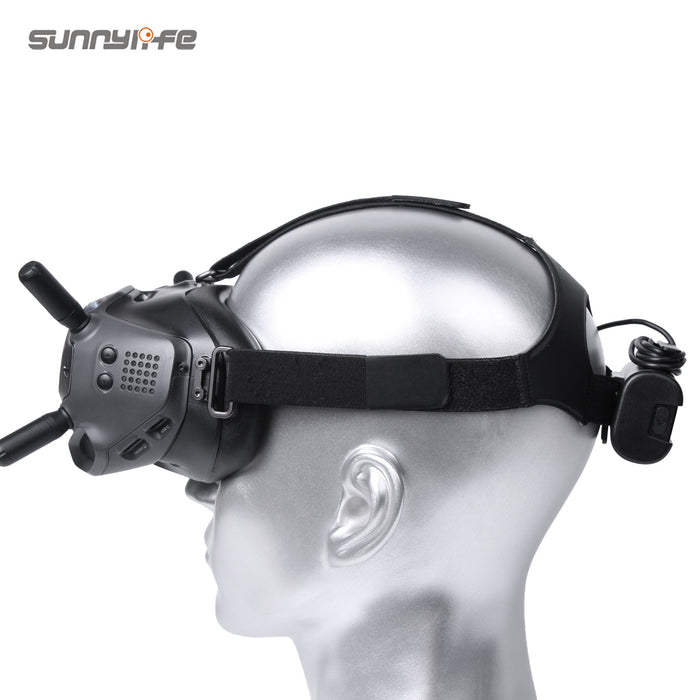 Accuhouder FPV Goggles V2 op hoofdband