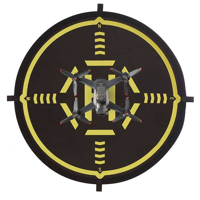 Helipad van boven met drone