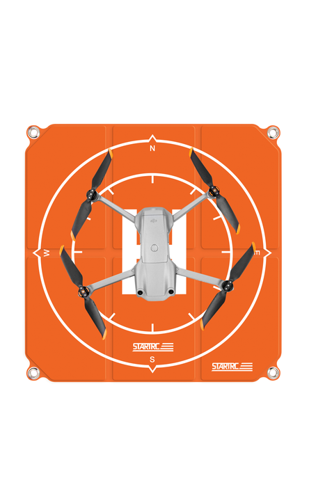 Helipad van boven met drone