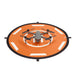 Helipad oranje met drone